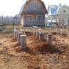 Этапы строительства столбчатого фундамента